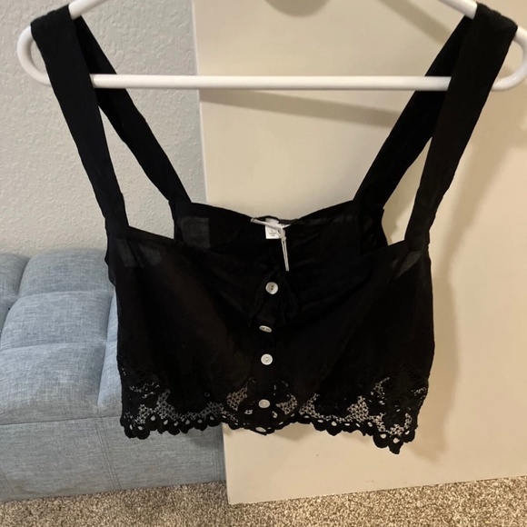 Vitamin A swim lace linen tank nwt large - Picture 1 of 5